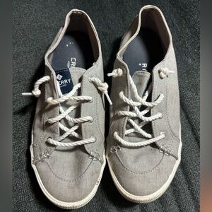 Women’s size 9.5 grey Sperry top siders